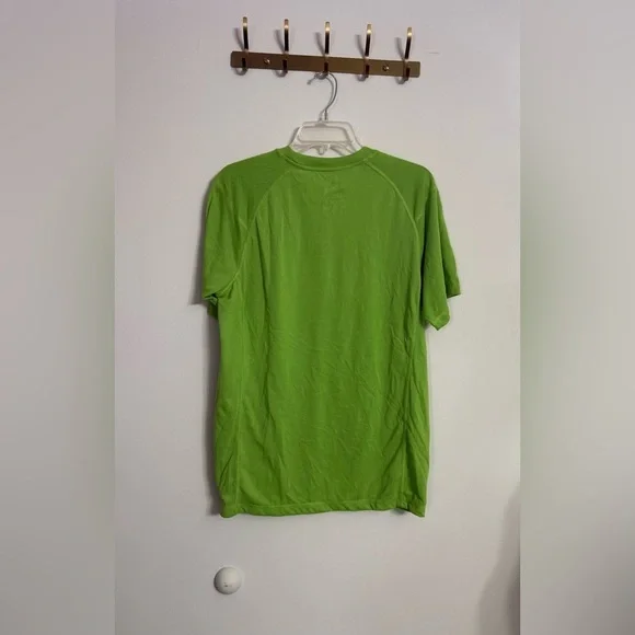 The North Face Mountain Athletic T Shirt Medium Lime Green Short Sleeve Flashdry - Picture 5 of 5